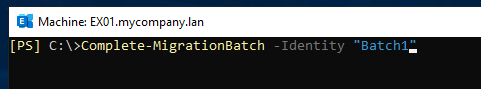 run one last synchronization with the changes and finalize the migration
